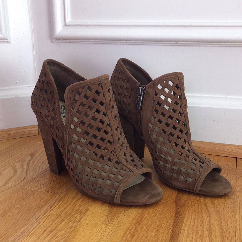 Vince Camuto Peep Toe Booties